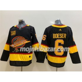 Dresovi Vancouver Canucks Brock Boeser 6 Flying Skate 50th Anniversary Adidas 2019-2020 Crna Authentic - Muške